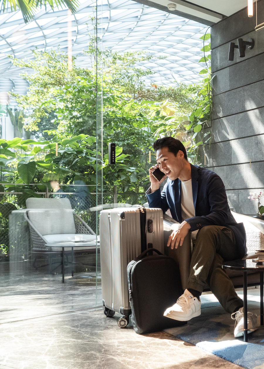 Empreendedor no aeroporto